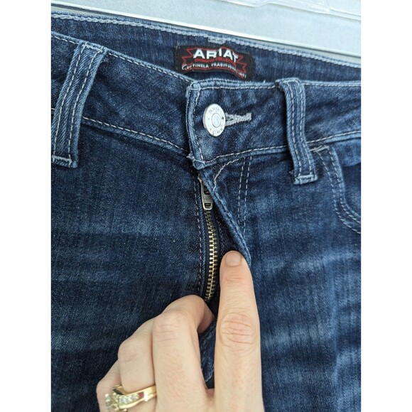 Ariat Flare Jeans Womens Size 28R Blue Chimayo High Rise Cowgirl Western Aztec - Picture 3 of 14